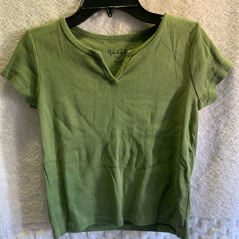 Green Crop Top
